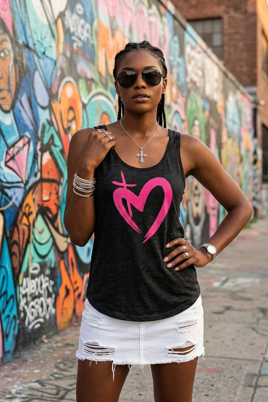 ETERNAL LOVE | Neon Pink Women's Tank Top