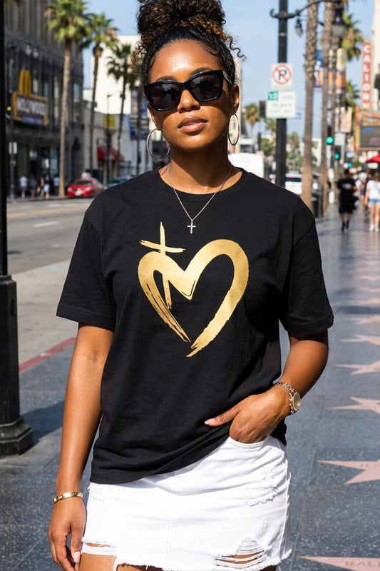 ETERNAL LOVE | Gold Glam Unisex tshirt
