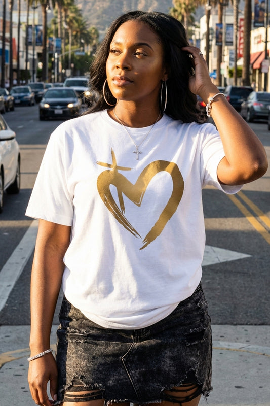 ETERNAL LOVE | Gold Glam Unisex tshirt
