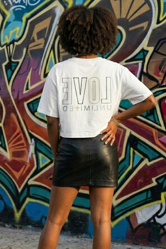 LOVE UNLIMITED | Golden Onyx - Boxy Tee