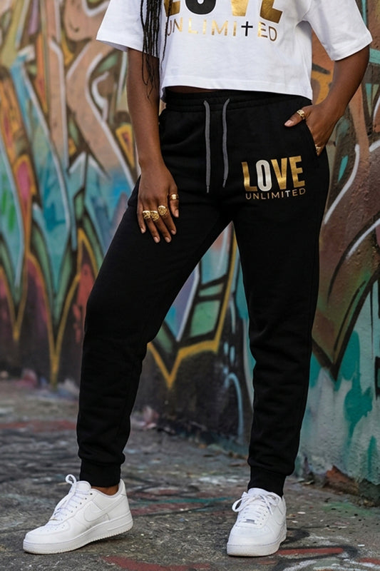 LOVE UNLIMITED | Golden Ivory - Joggers