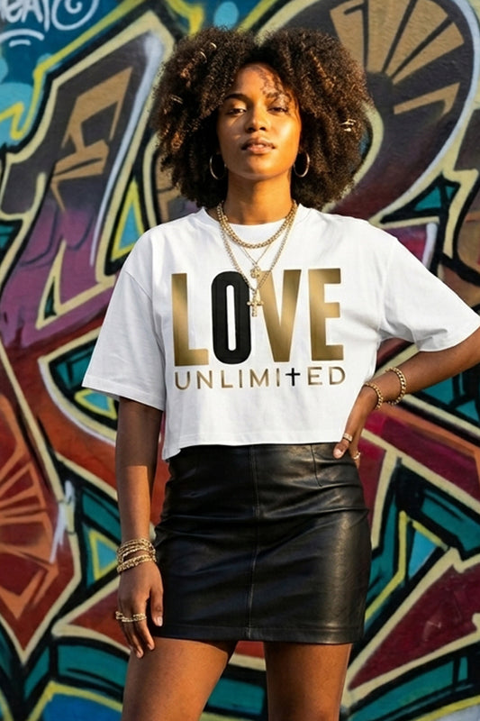 LOVE UNLIMITED | Golden Onyx - Boxy Tee