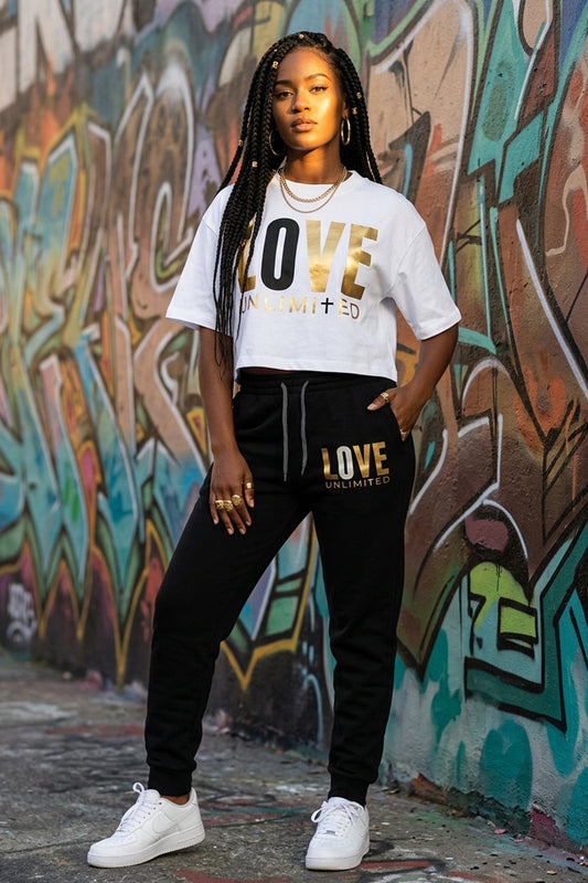 LOVE UNLIMITED | Golden Ivory - Joggers