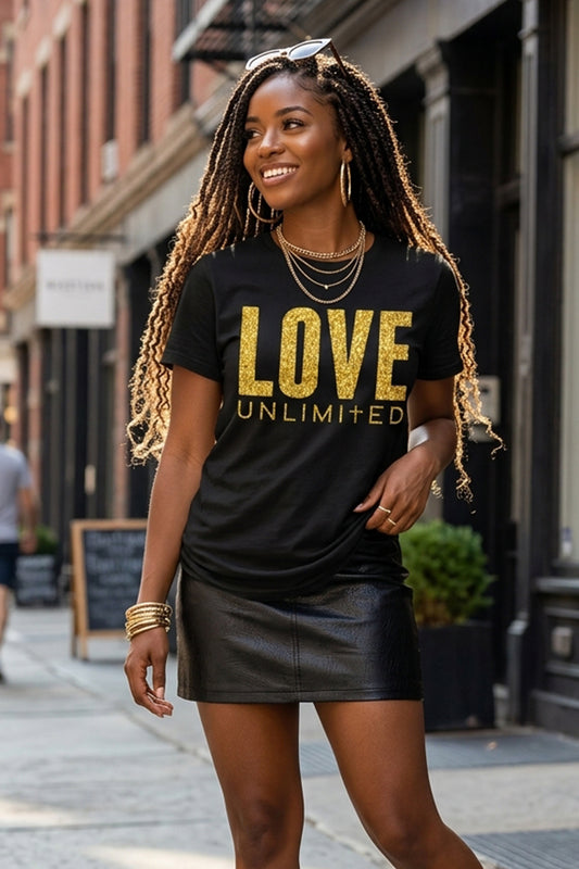 LOVE UNLIMITED | Glittery Majesty - Unisex Tshirt
