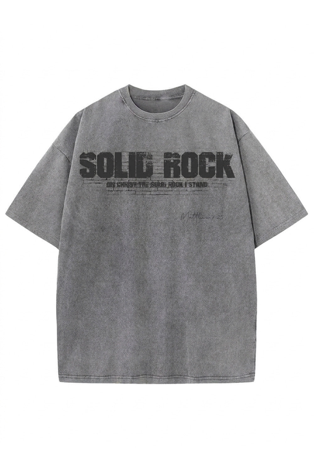 SOLID ROCK | Acid Wash Tshirt