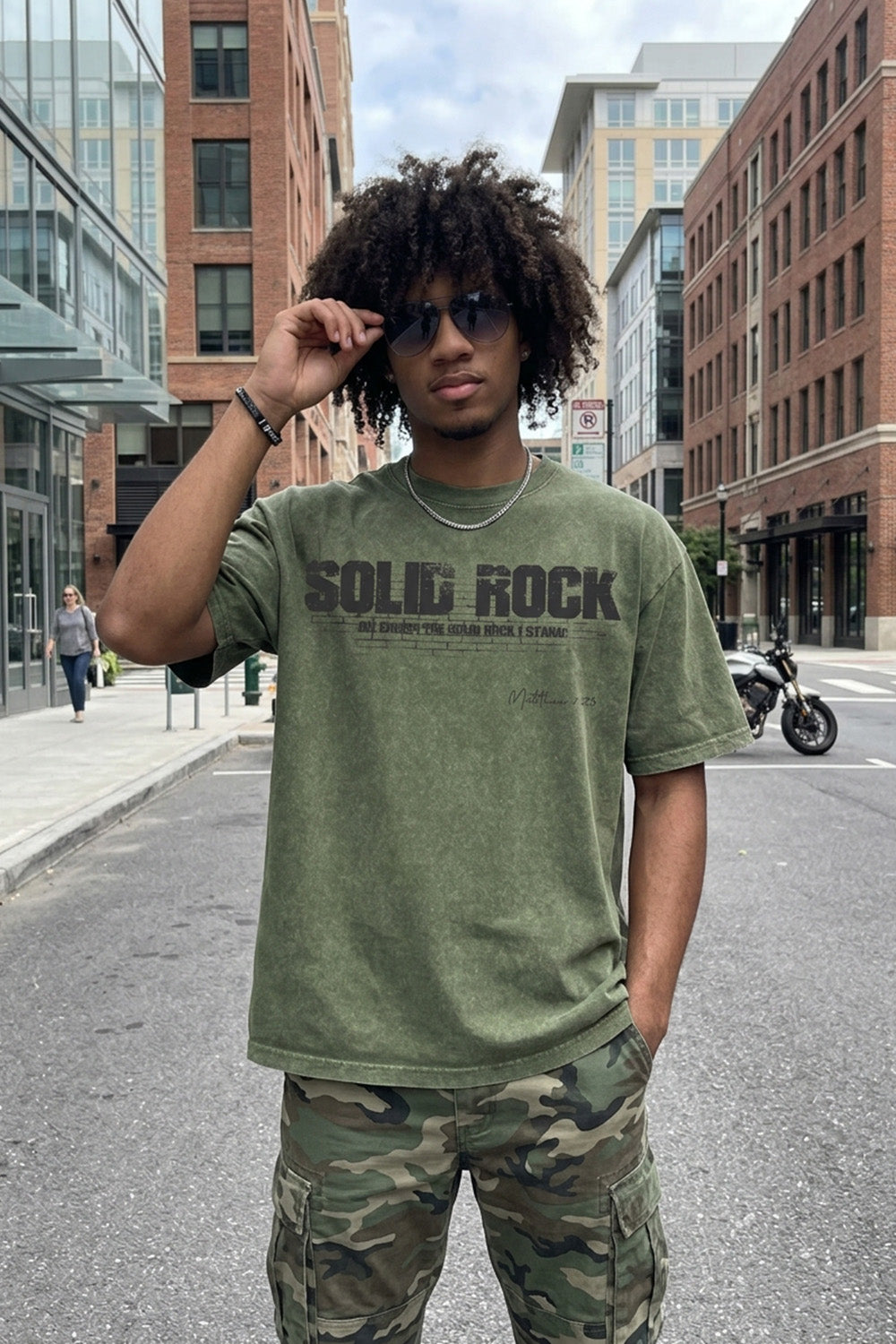 SOLID ROCK | Acid Wash Tshirt