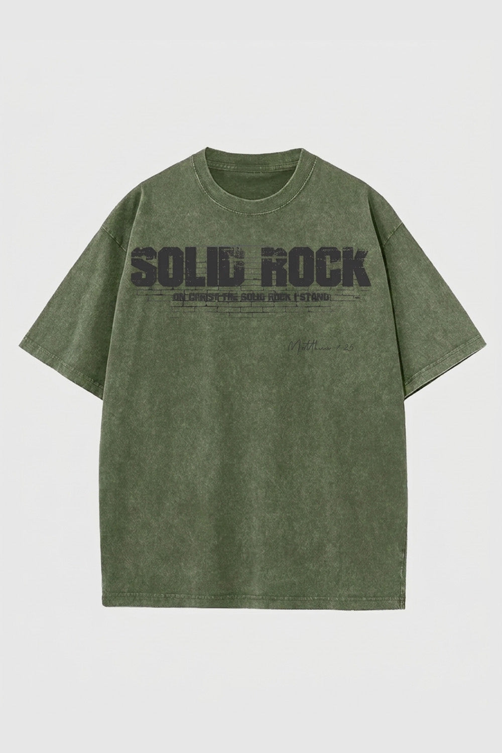 SOLID ROCK | Acid Wash Tshirt
