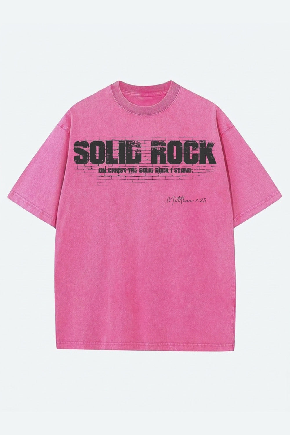 SOLID ROCK | Acid Wash Tshirt