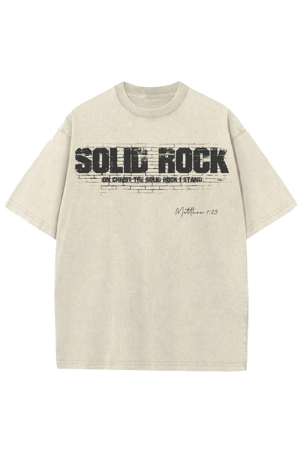 SOLID ROCK | Acid Wash Tshirt