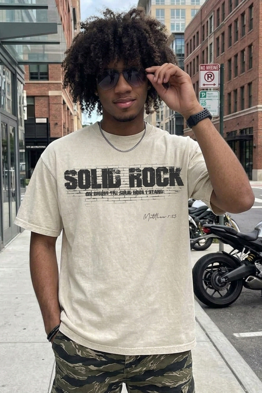 SOLID ROCK | Acid Wash Tshirt