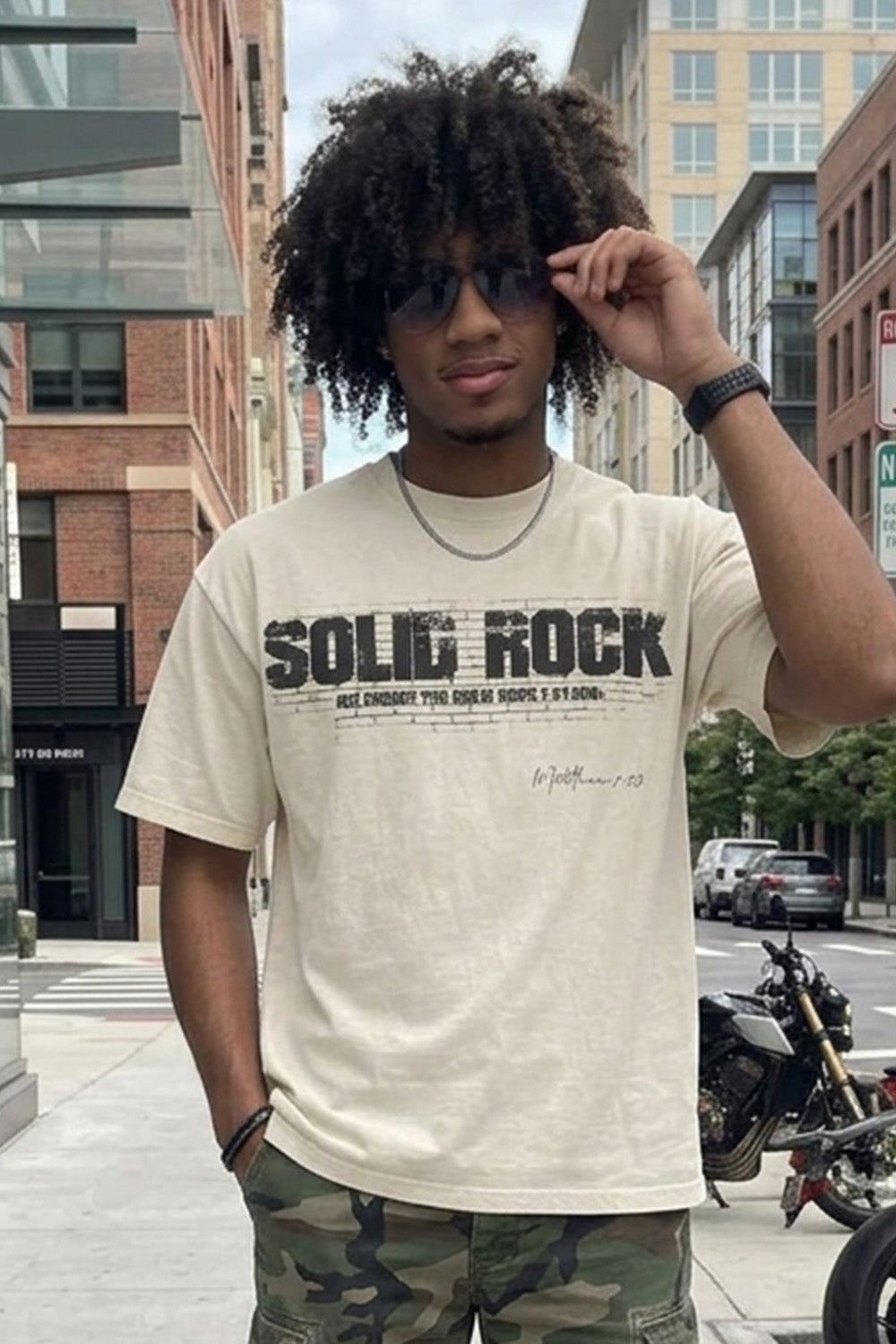 SOLID ROCK | Acid Wash Tshirt