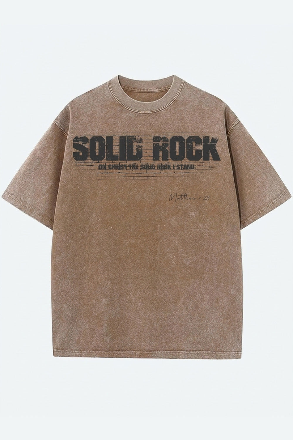 SOLID ROCK | Acid Wash Tshirt