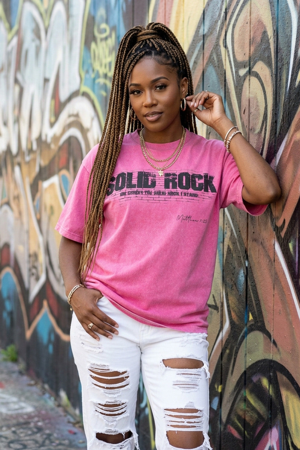 SOLID ROCK | Acid Wash Tshirt