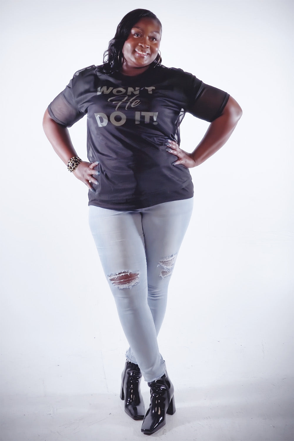 WON'T HE DO IT | Golden Ivory - Adult T-Shirt