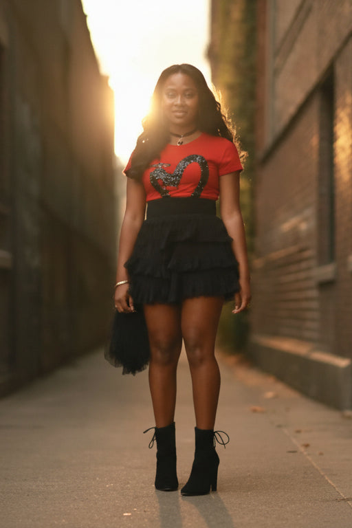 Eternal Love Tshirt Candle Bundle - Red