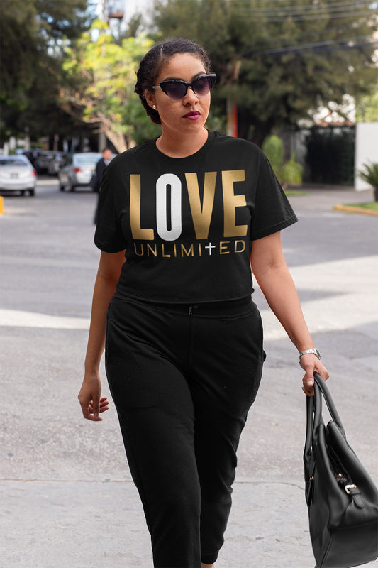 LOVE UNLIMITED | Golden Ivory - Boxy Tee