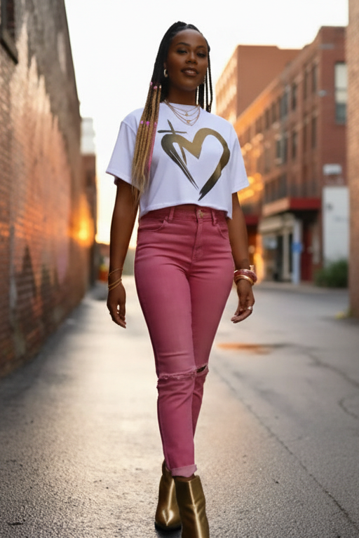 ETERNAL LOVE | Gold Glam - Boxy Tee