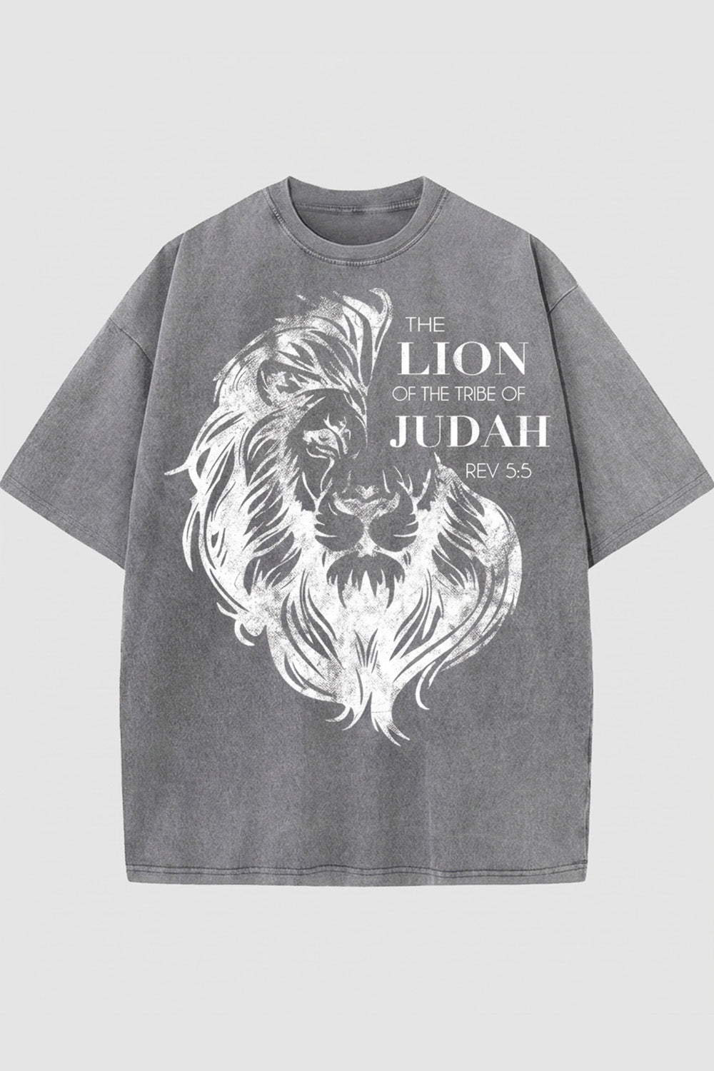 LION OF JUDAH | Oversized Acid Wash Tshirt