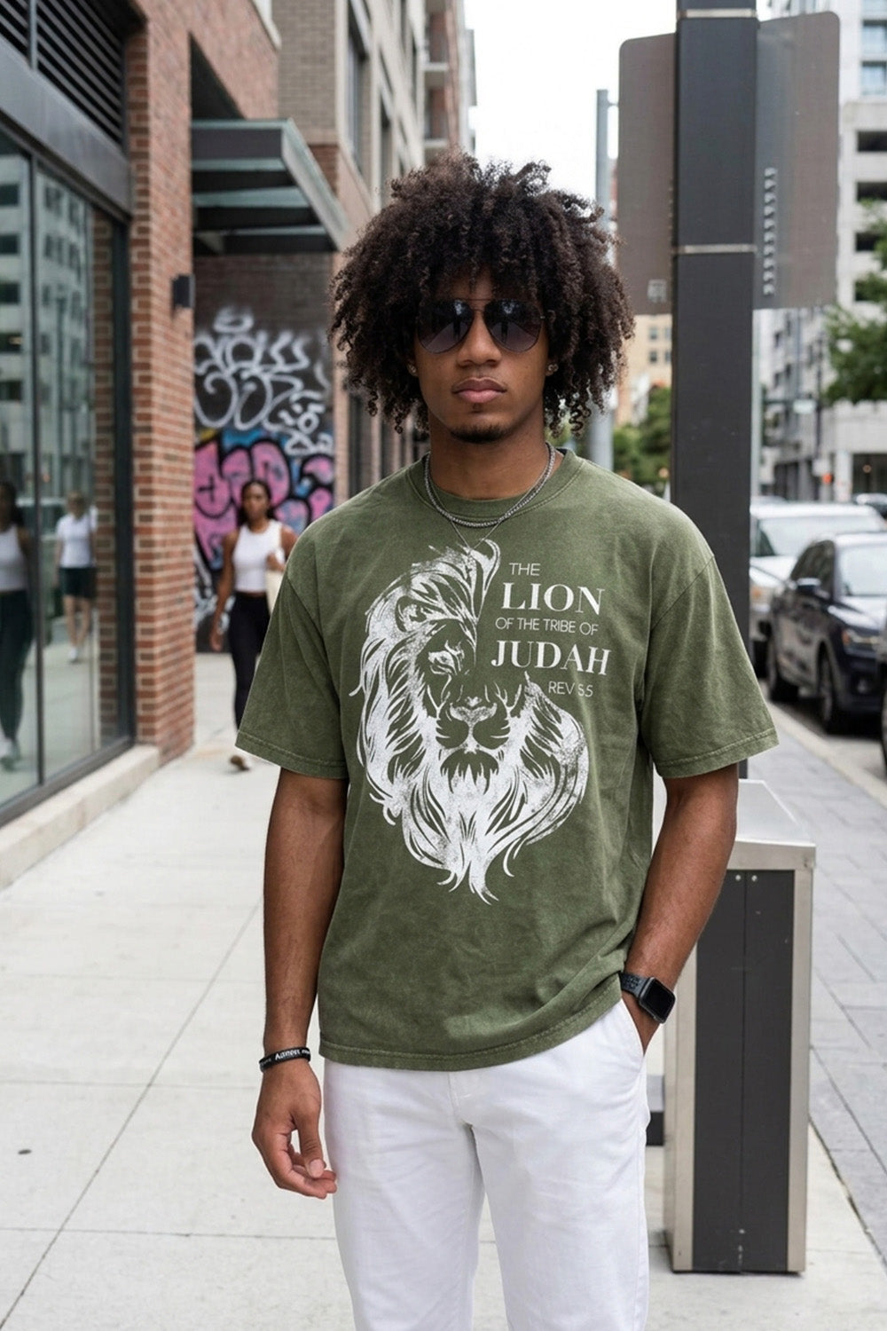 LION OF JUDAH | Oversized Acid Wash Tshirt