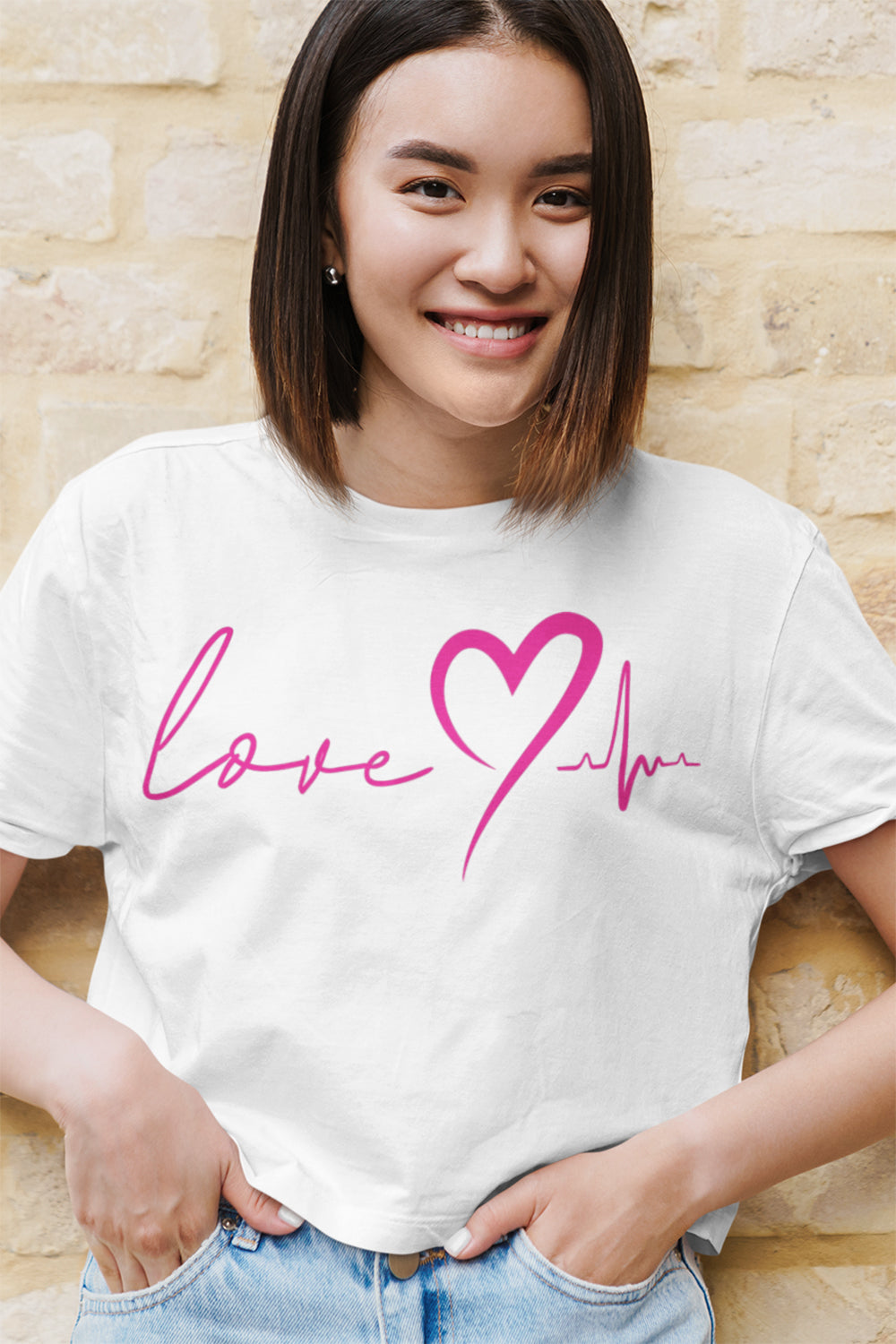 HEARTBEAT | Pink Velvet - Boxy Tee