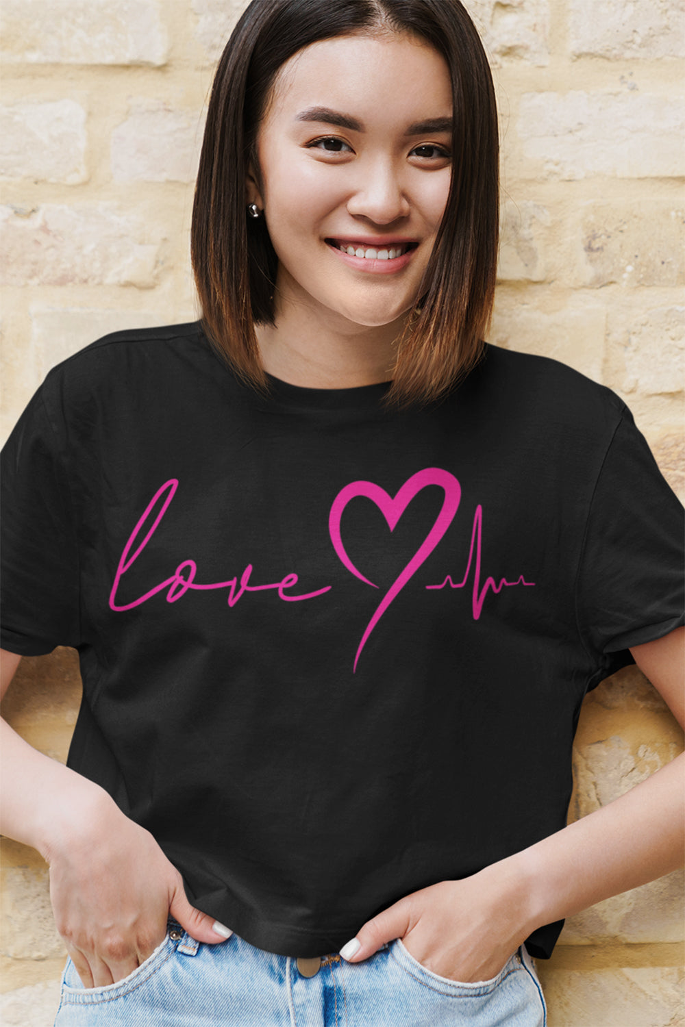HEARTBEAT | Pink Velvet - Boxy Tee