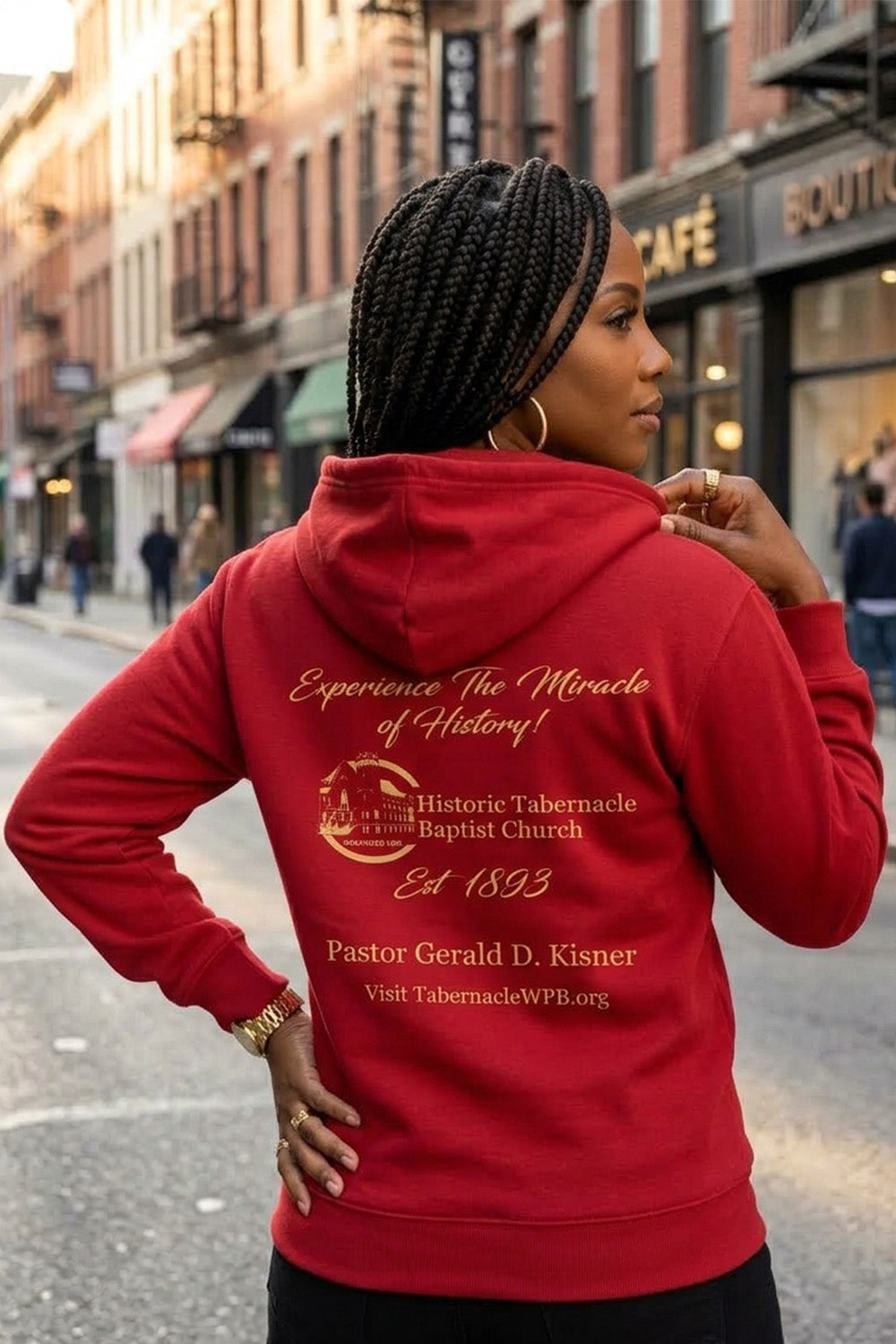 BUT GOD | Gold Adult Zip Hoodie