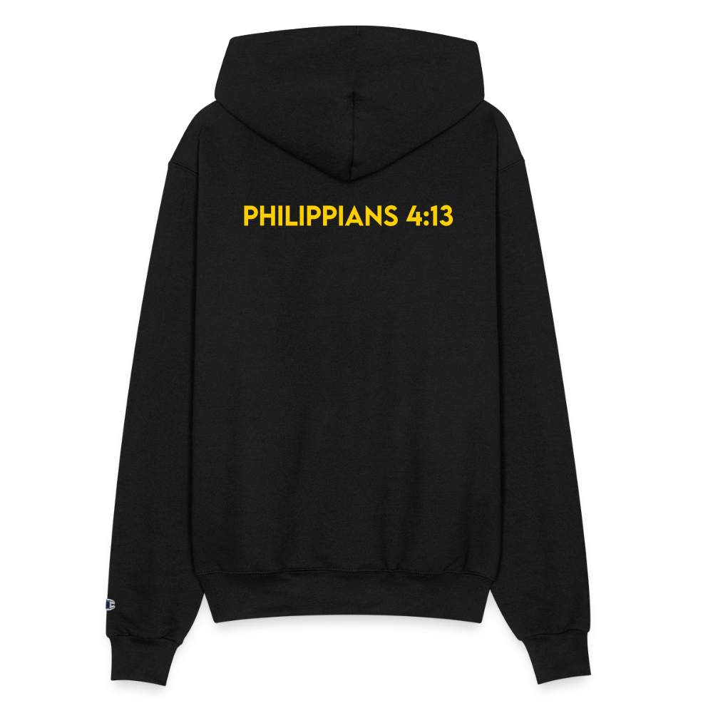 JESUS STRONG | White and Yellow - Adult Hoodie - black