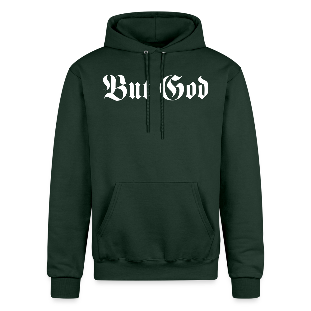 BUT GOD | White Snow - Adult Hoodie - Dark Green