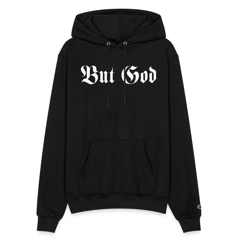 BUT GOD | White Snow - Adult Hoodie - black