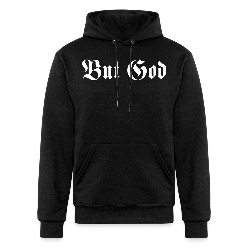 BUT GOD | White Snow - Adult Hoodie - black