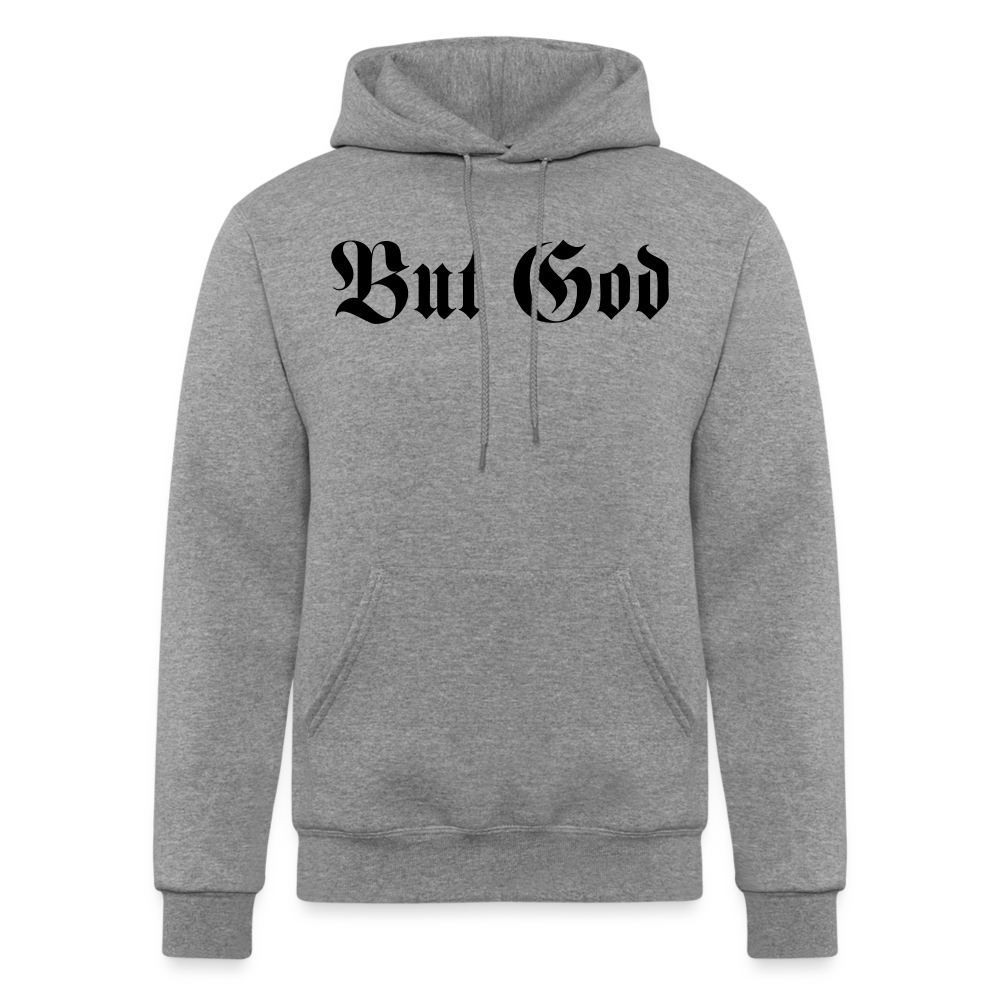 BUT GOD | Black Shadow - Adult Hoodie - heather gray