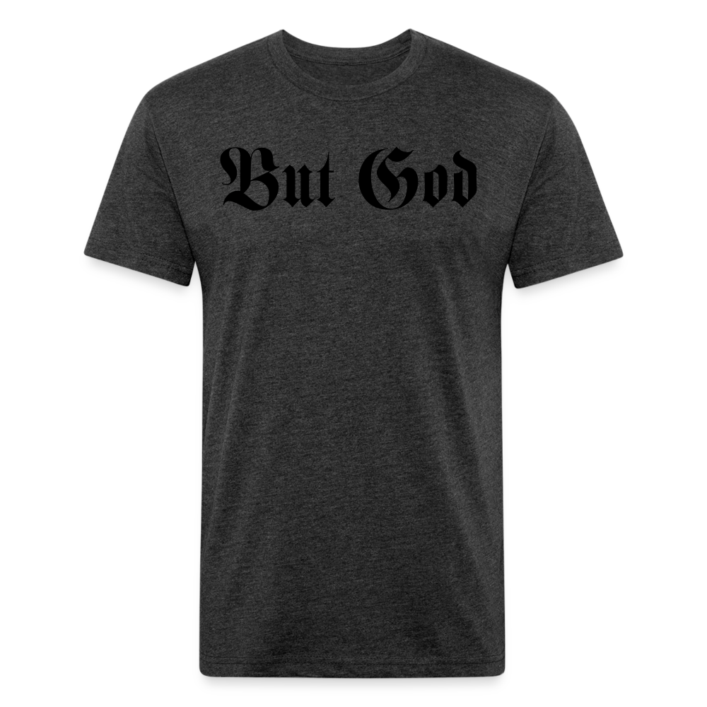BUT GOD | Velvet Shadow - Fitted Tee - heather black