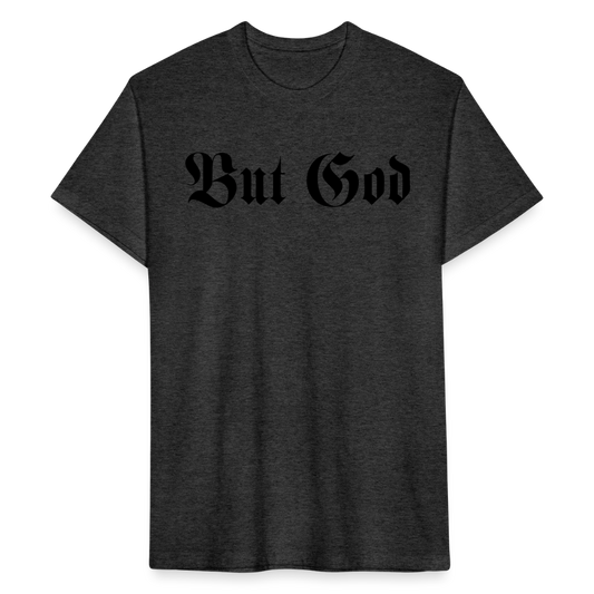 BUT GOD | Velvet Shadow - Fitted Tee - heather black
