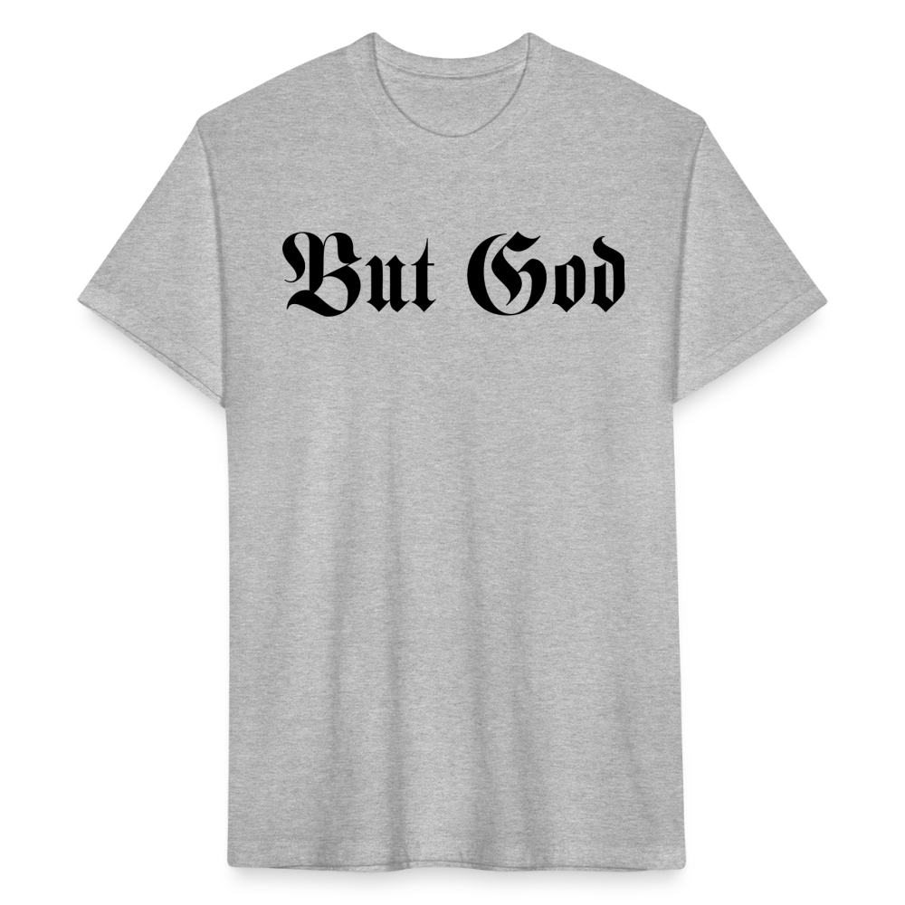 BUT GOD | Velvet Shadow - Fitted Tee - heather gray