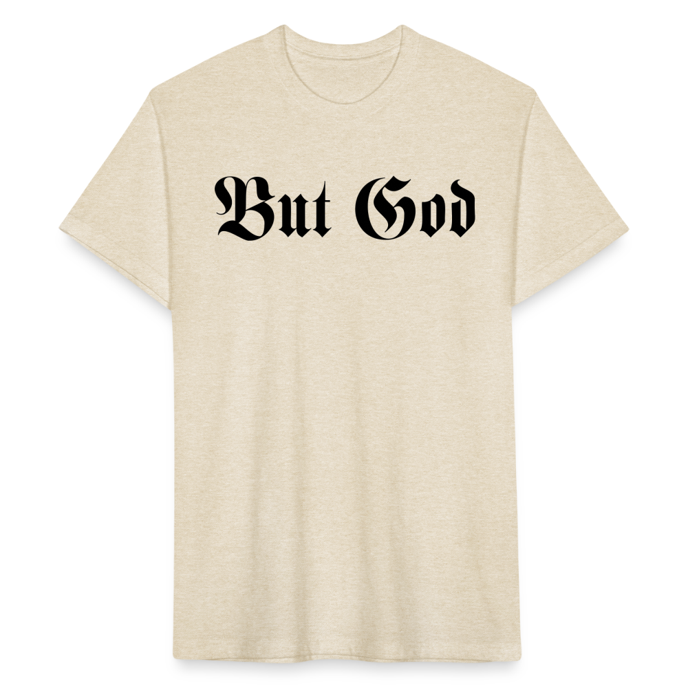 BUT GOD | Velvet Shadow - Fitted Tee - heather cream