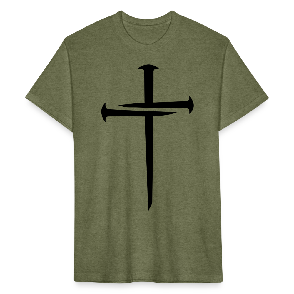 NAILED | Velvet Shadow - Fitted Tee - heather military green