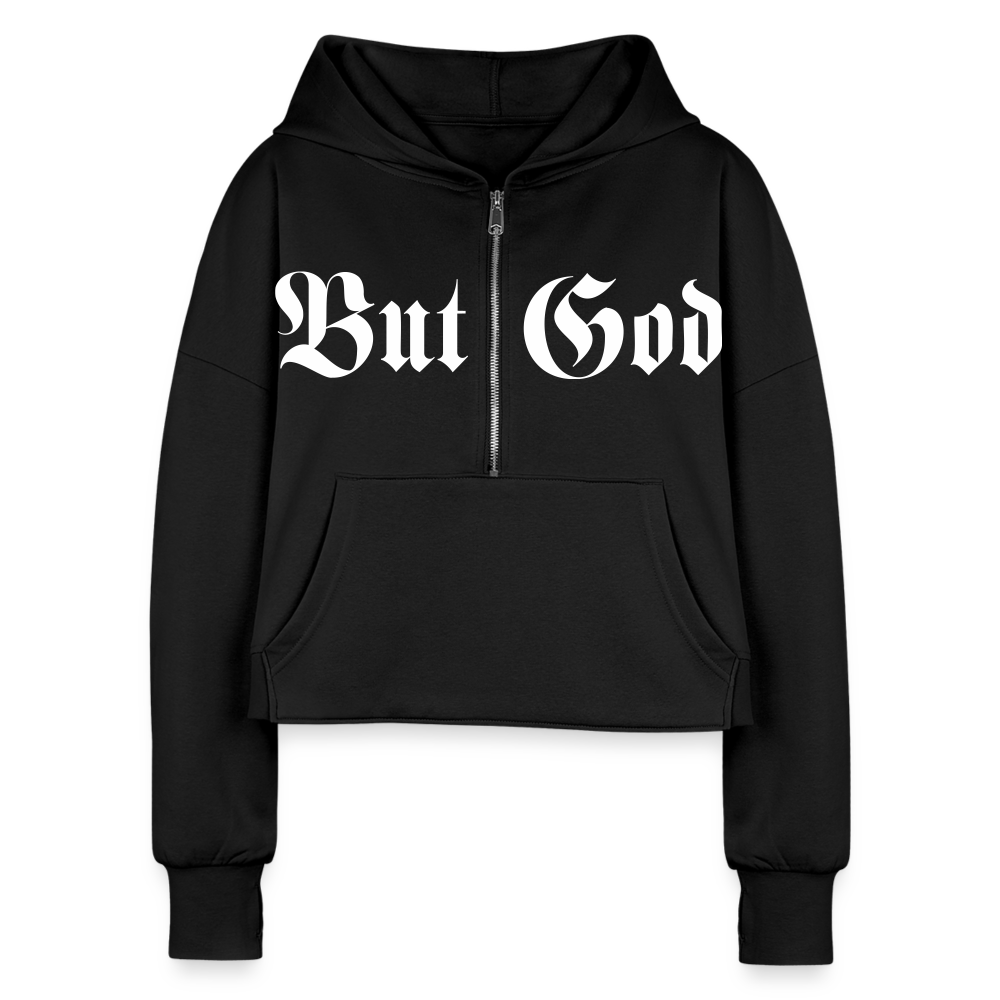 BUT GOD | Sanctified Shade - Cropped Hoodie - black