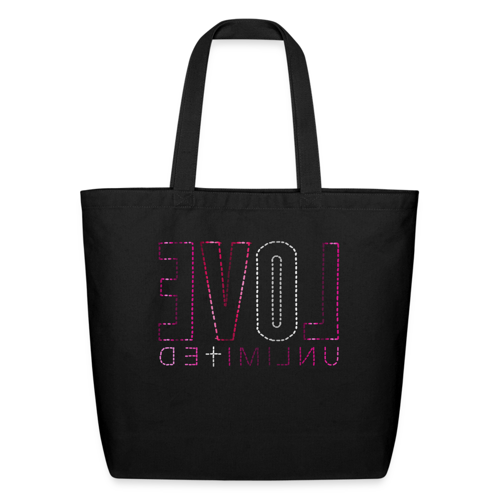 LOVE UNLIMITED | Pink/Silver Highlighter - Tote - black