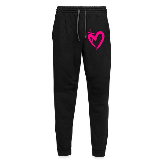 ETERNAL LOVE | Pink Highlighter - Joggers - black/asphalt