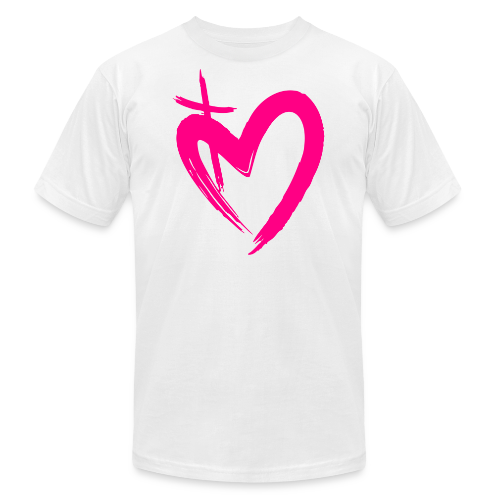 ETERNAL LOVE | Pink Highlighter - Adult T-Shirt - white