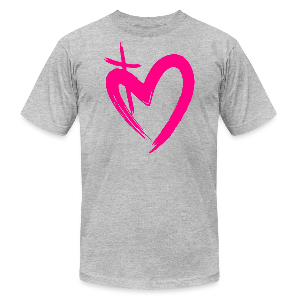 ETERNAL LOVE | Pink Highlighter - Adult T-Shirt - heather gray