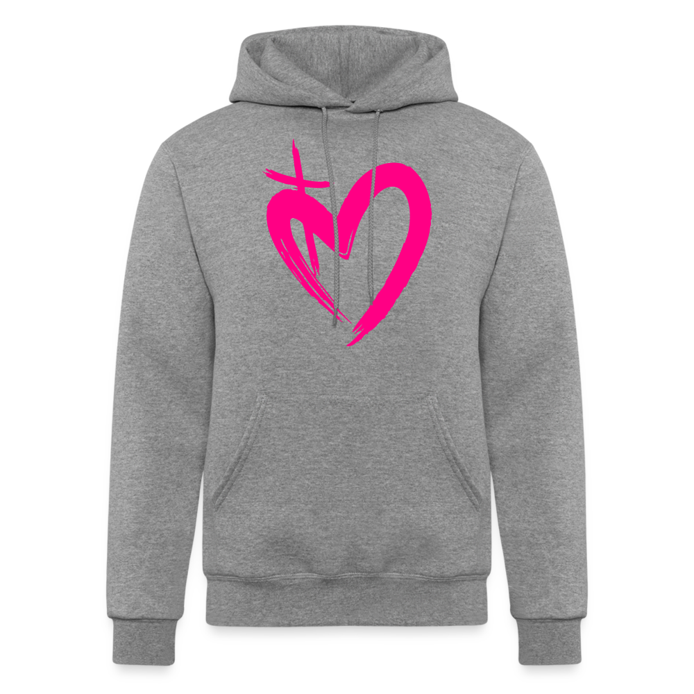 ETERNAL LOVE | Pink Highlighter - Hoodie - heather gray