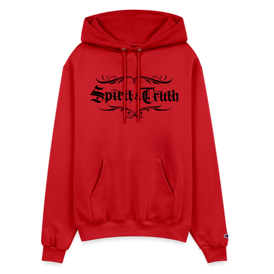SPIRIT & TRUTH - Velvet Shadow - Adult Hoodie - Scarlet