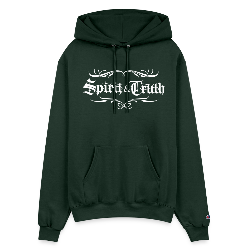 SPIRIT & TRUTH - White as Snow - Adult Hoodie - Dark Green