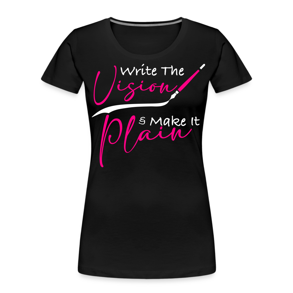 WRITE THE VISION | Pink Highlighter - Women's Tee - black