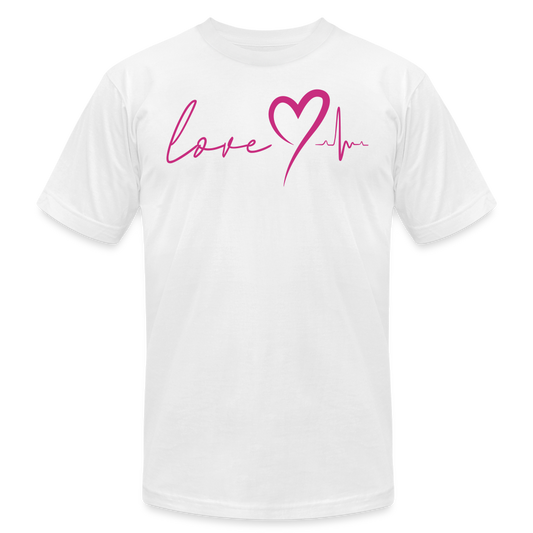 HEARTBEAT | Pink Velvet - Adult T-Shirt - white
