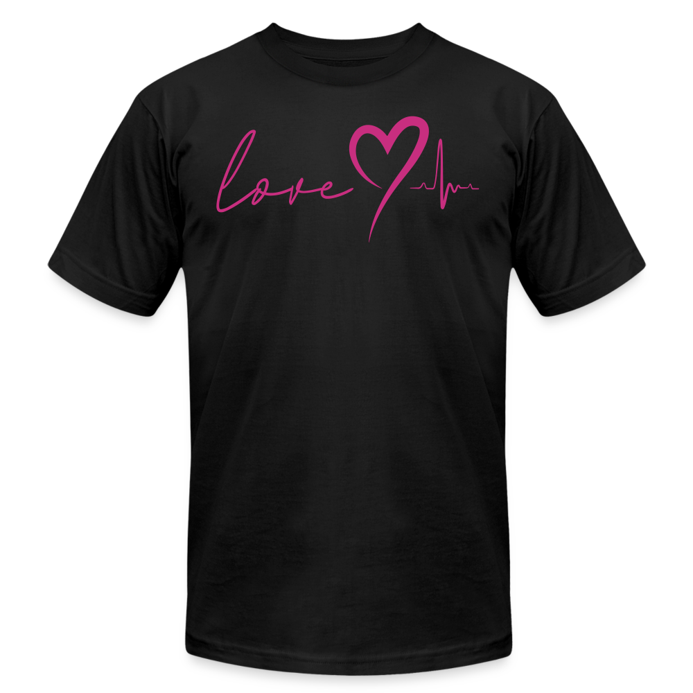 HEARTBEAT | Pink Velvet - Adult T-Shirt - black