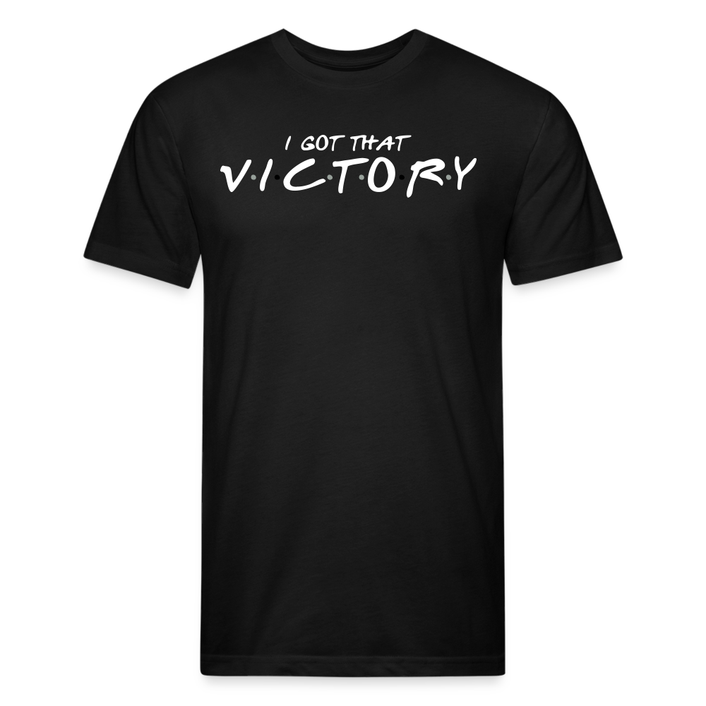 VICTORY | Ivory - Fitted Heather Tee - black