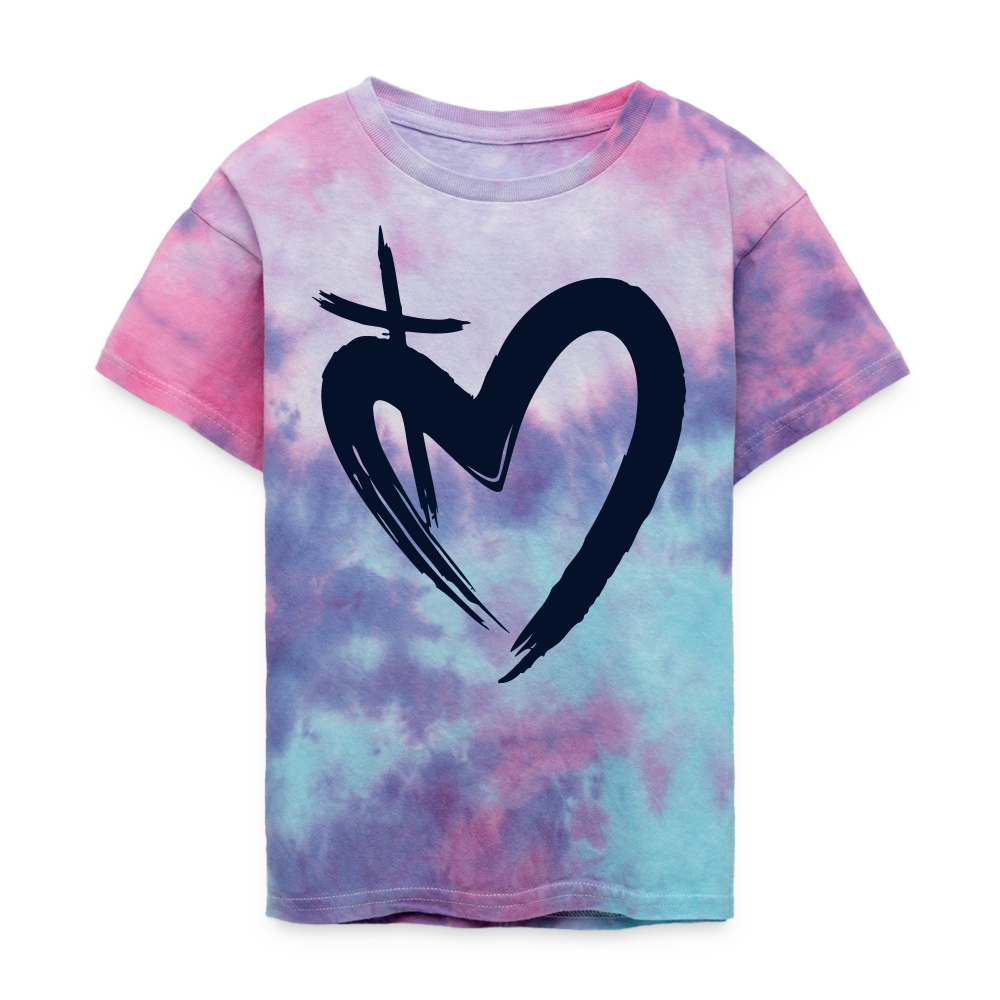 ETERNAL LOVE | Glittery Onyx - Kids Tie Dye T-Shirt - cotton candy