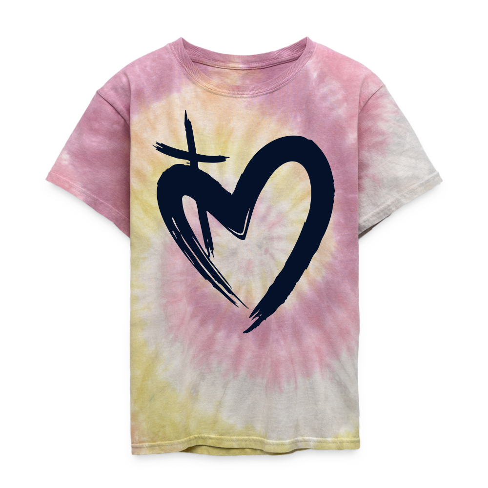 ETERNAL LOVE | Glittery Onyx - Kids Tie Dye T-Shirt - Desert Rose